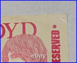PINK FLOYD CONCERT HANDBILL / FLYER 1972 SMU McFARLIN AUD. DALLAS