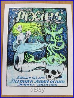 Pixies Fillmore Denver 2014 Kuhn Concert Poster Silkscreen Original