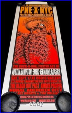 PNE X NYC CBGB's Emek Jermaine Rogers Justin Hampton Art Show GID Concert Poster