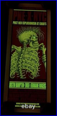 PNE X NYC CBGB's Emek Jermaine Rogers Justin Hampton Art Show GID Concert Poster