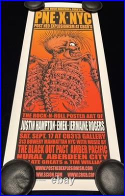 PNE X NYC CBGB's Emek Jermaine Rogers Justin Hampton Art Show GID Concert Poster