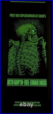 PNE X NYC CBGB's Emek Jermaine Rogers Justin Hampton Art Show GID Concert Poster