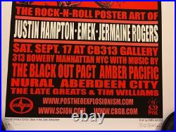 PNE X NYC CBGB's Emek Jermaine Rogers Justin Hampton Art Show GID Concert Poster