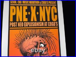 PNE X NYC CBGB's Emek Jermaine Rogers Justin Hampton Art Show GID Concert Poster