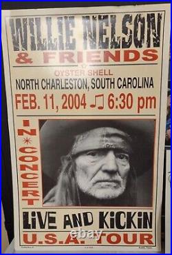 POSTER CONCERT Willie Nelson & Friends 2004 February 11 North Charleston, SC