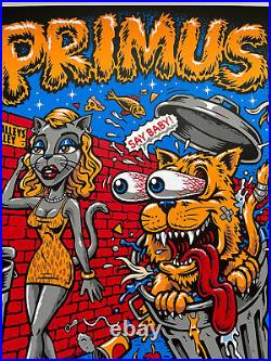PRIMUS 2017 Jacksonville, Oregon 18x24 Concert Poster by Jumbo Phillips #'d /27