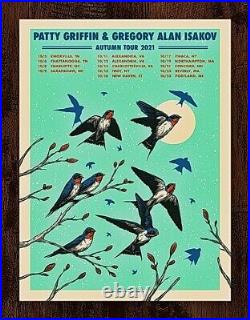Patty Griffin/Gregory Alan Isakov 2021 Fall Tour Limited Concert Poster Print