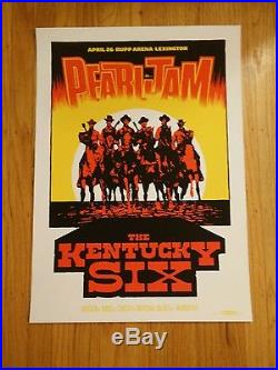 Pearl Jam 2016 Lexington, Kentucky Poster Ames Bros concert poster