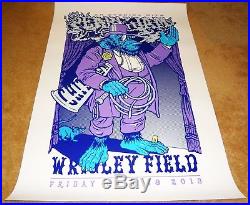 Pearl Jam Ames Bros 2xl Signed 2013 Wrigley Field Concert Poster Rare S/n Of 100