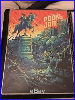 Pearl Jam Boston MA 2018 Fenway Park Dan Mumford Art Official Concert Poster SE