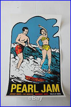Pearl Jam Brisbane Australia Concert Poster from 2003