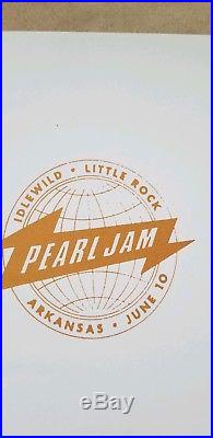 Pearl Jam Concert poster Ames Bros Little Rock Ak 6/10/03 RARE HARD TO FIND