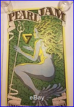 Pearl Jam Miami 2016 Concert Poster American Airlines Arena Chuck Sperry