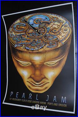Pearl Jam Portland 2013 concert poster EMEK art print image rare PJ Eddie Vedder
