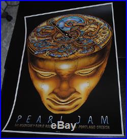 Pearl Jam Portland 2013 concert poster EMEK art print image rare PJ Eddie Vedder