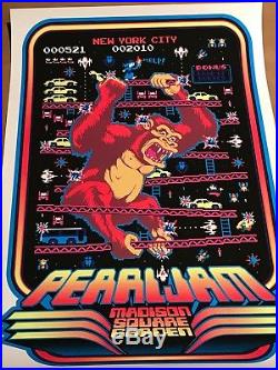 Pearl Jam Poster New York Madison Square Garden CONCERT Donky Kong