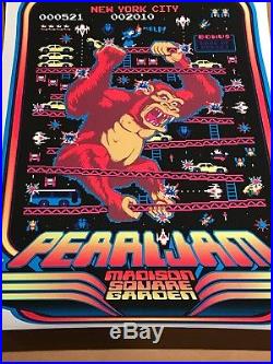 Pearl Jam Poster New York Madison Square Garden CONCERT Donky Kong