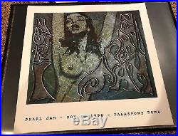 Pearl Jam Rome Italy Nov 12 1996 Original S&n # Concert Poster + 6 Cards