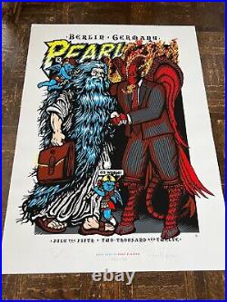 Pearl Jam S/n 2012 Berlin Concert Tour Poster! Ames Bros Brad Klausen Signed