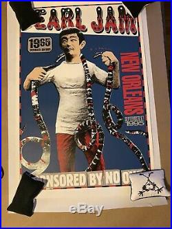 Pearl Jam. Sept 1995 New Orleans Sponsored By No One Concert Tour Poster