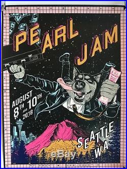Pearl Jam seattle poster faile the home shows 2018 tour safeco field pj concert