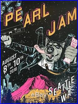Pearl Jam seattle poster faile the home shows 2018 tour safeco field pj concert