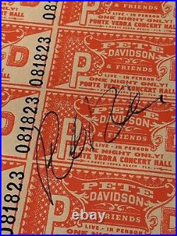 Pete Davidson SIGNED 12x19 Poster Ponte Vedra Concert Hall Limited #62/90