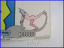 Peter Max Poster Original 1970's 24 By 36 Inches Pop Abstract Chelsea Bank Ny