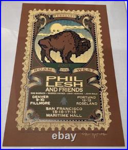 Phil Lesh And Friends Concert Poster 2001 Roam The West Tour #567/600 16.5x25
