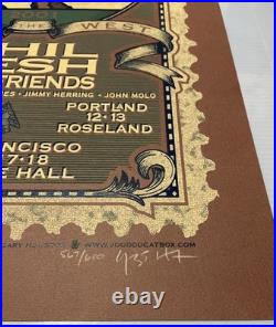 Phil Lesh And Friends Concert Poster 2001 Roam The West Tour #567/600 16.5x25