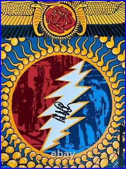 Phil Lesh Signed This Original Concert Poster @ Closing of Warfield withBob Weir