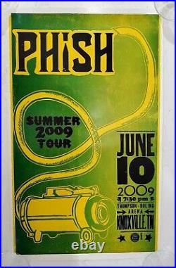 Phish 06-10-2009 Concert Poster Knoxville, TN. HATCH SHOW PRINT ORIGINAL