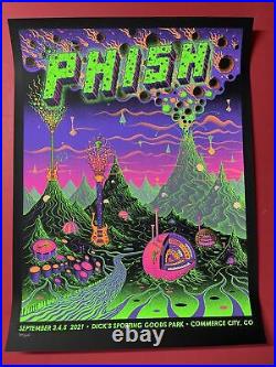 Phish Concert Poster Dicks Sporting Goods Park 2021 Rodger Binyone Print Denver