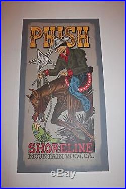 Phish Jim Pollock Poster from Shoreline 2000 Concerts before 1st Hiatus