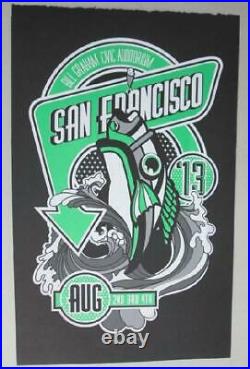 Phish San Francisco 2013 Boyer Concert Poster Silkscreen Green Original