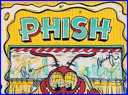 Phish group signed concert poster 2018 chicago trey anastasio mike gordon page