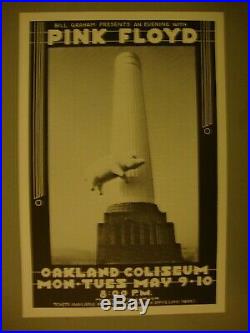 Pink Floyd 1977 Original Concert Poster Oakland