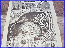 Pink Floyd Cream Original! 1st Holiness Kitschgarden 1968 Dutch Concert Poster