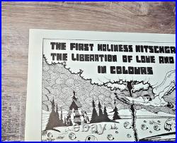 Pink Floyd Cream Original! 1st Holiness Kitschgarden 1968 Dutch Concert Poster