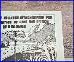 Pink Floyd Cream Original! 1st Holiness Kitschgarden 1968 Dutch Concert Poster