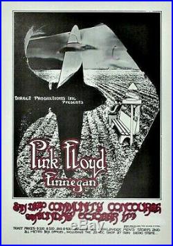 Pink Floyd San Diego Community Concourse 1971 Original Concert Poster SHIPS FREE