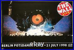 Pink Floyd The Wall Live In Berlin 1990 Vintage Concert Poster 24.5 x 35.5