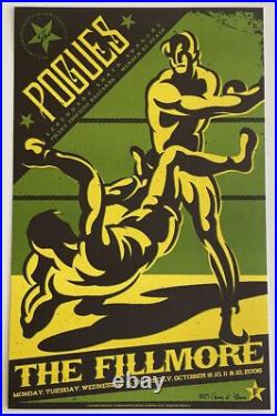 Pogues Concert Poster 2006 F-812 (Green) Fillmore Shane MacGowan