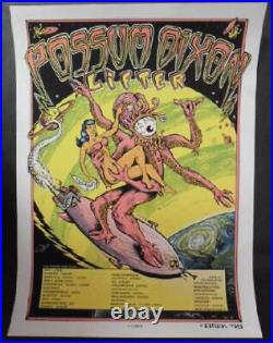 Possum Dixon Emek 1996 Original Silkscreen Concert Poster Rare