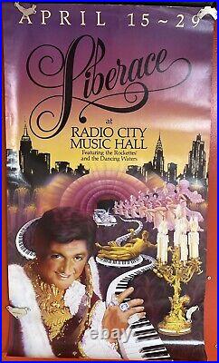 Post No Bills! Vintage! Liberace Radio City Music Hall Concert Poster