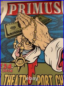 Primus Concert Poster Port Chester 2014 Frank Kozik Artist Proof X/20