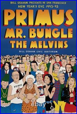 Primus Concert Poster San Francisco 1992 BGP-67