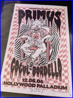 Primus Gaggle Borbello 12.06.06 Hollywood Palladium Original Concert Poster