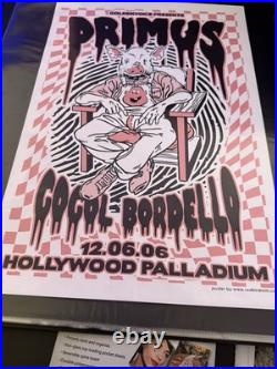 Primus Gaggle Borbello 12.06.06 Hollywood Palladium Original Concert Poster