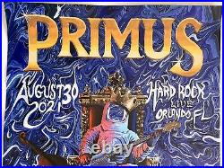 Primus Poster Orlando 2021 concert tour 8/30 limited edition of 270